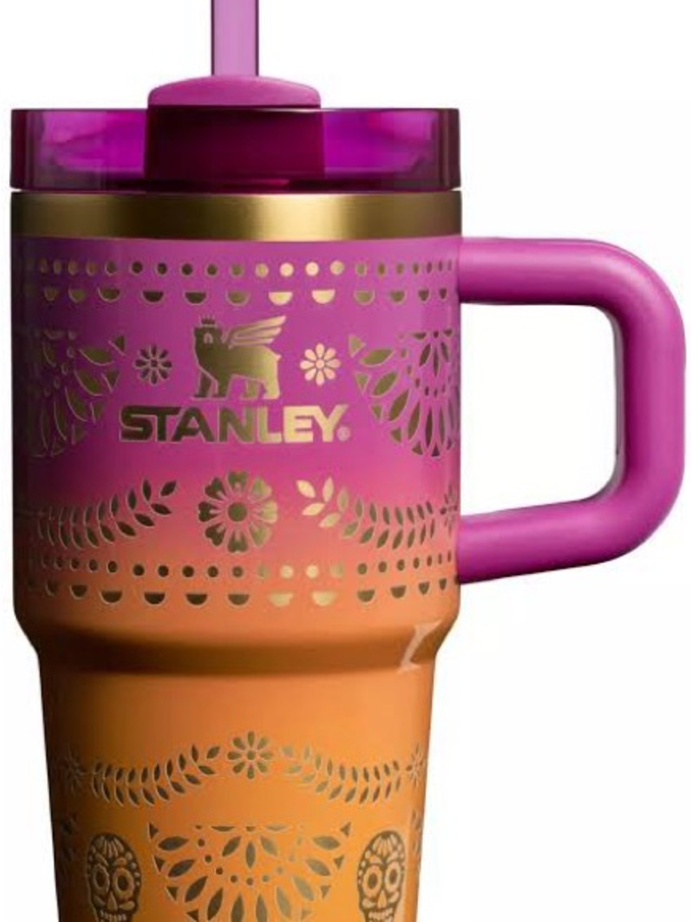 Stanley Quencher H2.0 20oz Sunrise Catrina Dia De Los Muertos Tumbler NWT